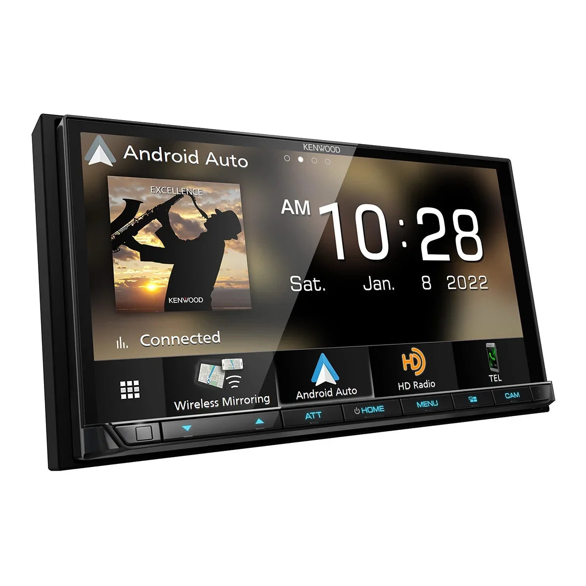 Receiver DMX908S HD eXcelon 6.95" Digital & Android Apple Kenwood Bluetooth Car Radio Play, Touchscreen Auto, Multimedia with