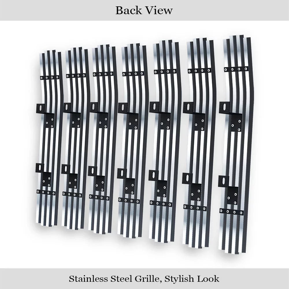 Steel 1997-2006 Billet Upper N19-S09458J Main Grille Stainless with Compatible Chrome with Model Premium Jeep APS Shell 8x6 Chrome Wrangler