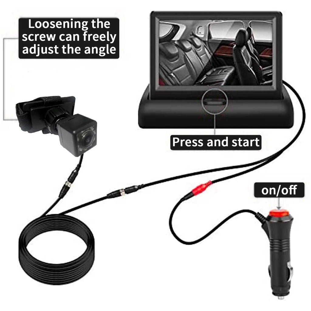 for Baby Car View Seat with Ideal Monitor Night Rear Crystal Infrared Radirus Vision, Facing Clear Camera,
