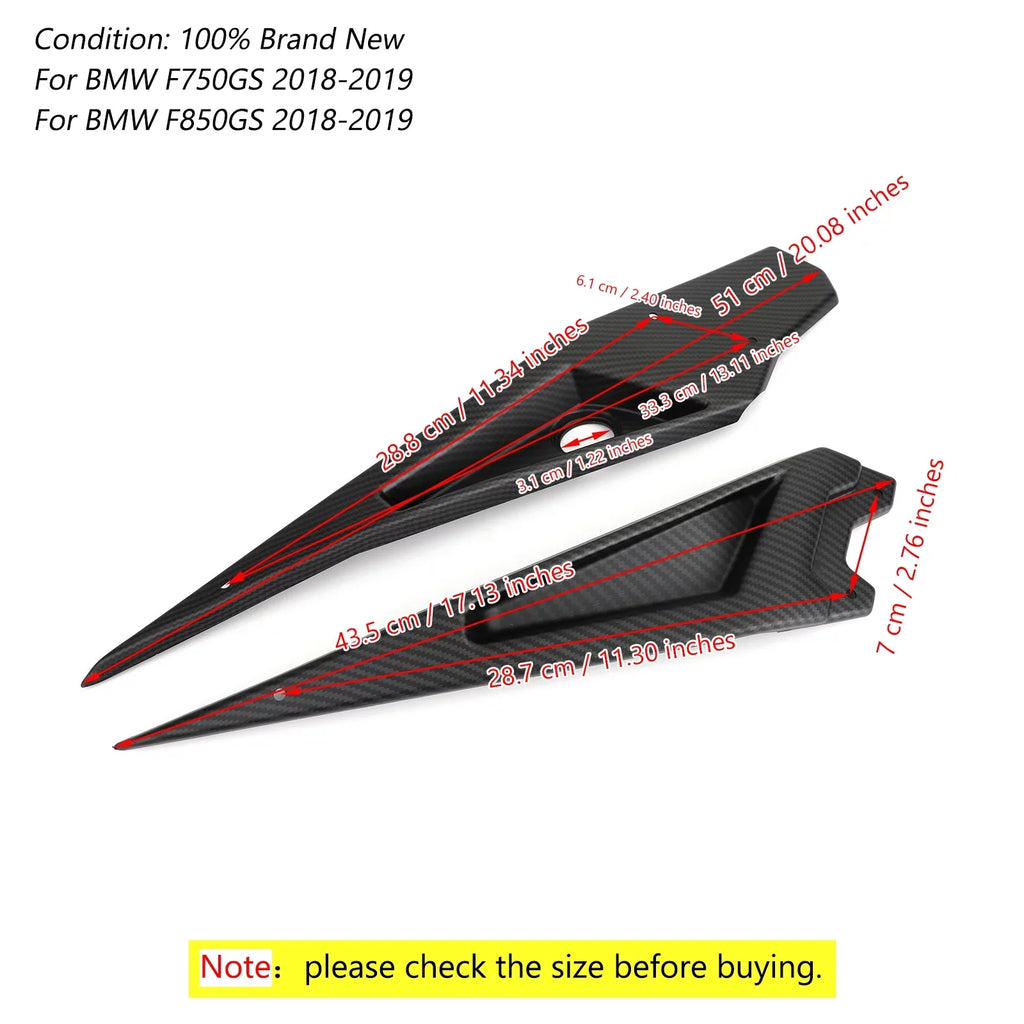 BMW Trim 2018-2019 Side Carbon Cover For Frame F850GS F750GS