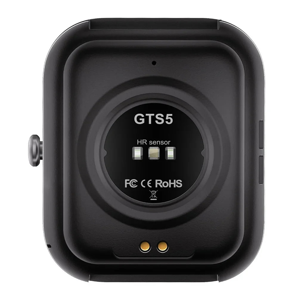 Men Pressure Smart Black Fitness Android iOS Women and Tracker Blood GTS5 Watch for