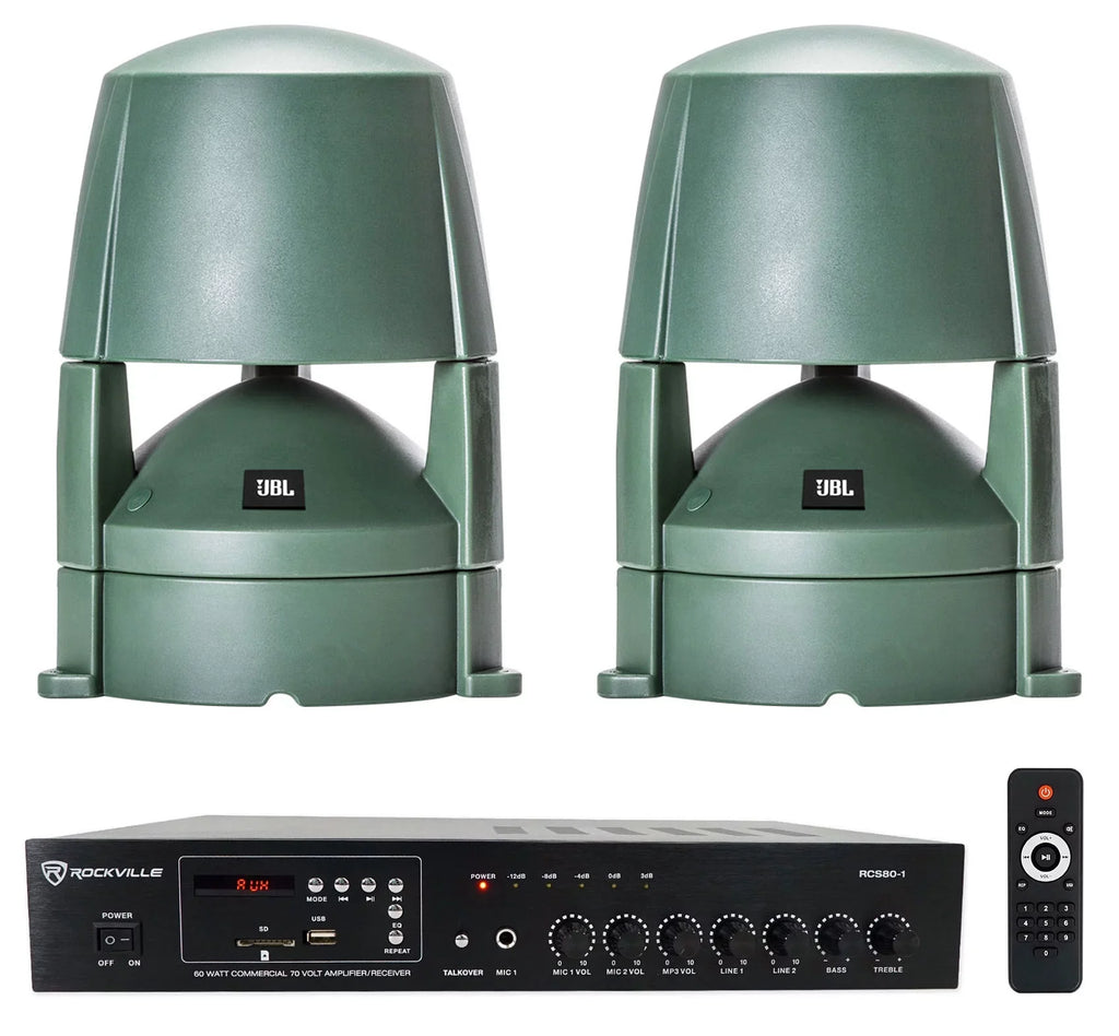 85M Speakers+Amplifier Landscape 5.25" (2) CONTROL Outdoor JBL Commercial 70v