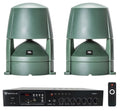 85M Speakers+Amplifier Landscape 5.25" (2) CONTROL Outdoor JBL Commercial 70v