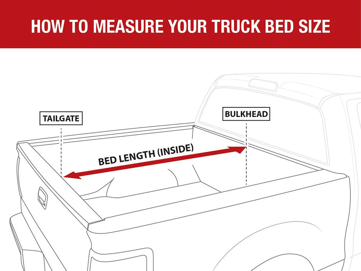 Dodge 1500; MaxMate 5'7" 2009-2018 Quad-fold | Bed Bed TCD484015 Classic Ram 2019-2023 Compatible Soft | Tonneau Cover (67") with Truck