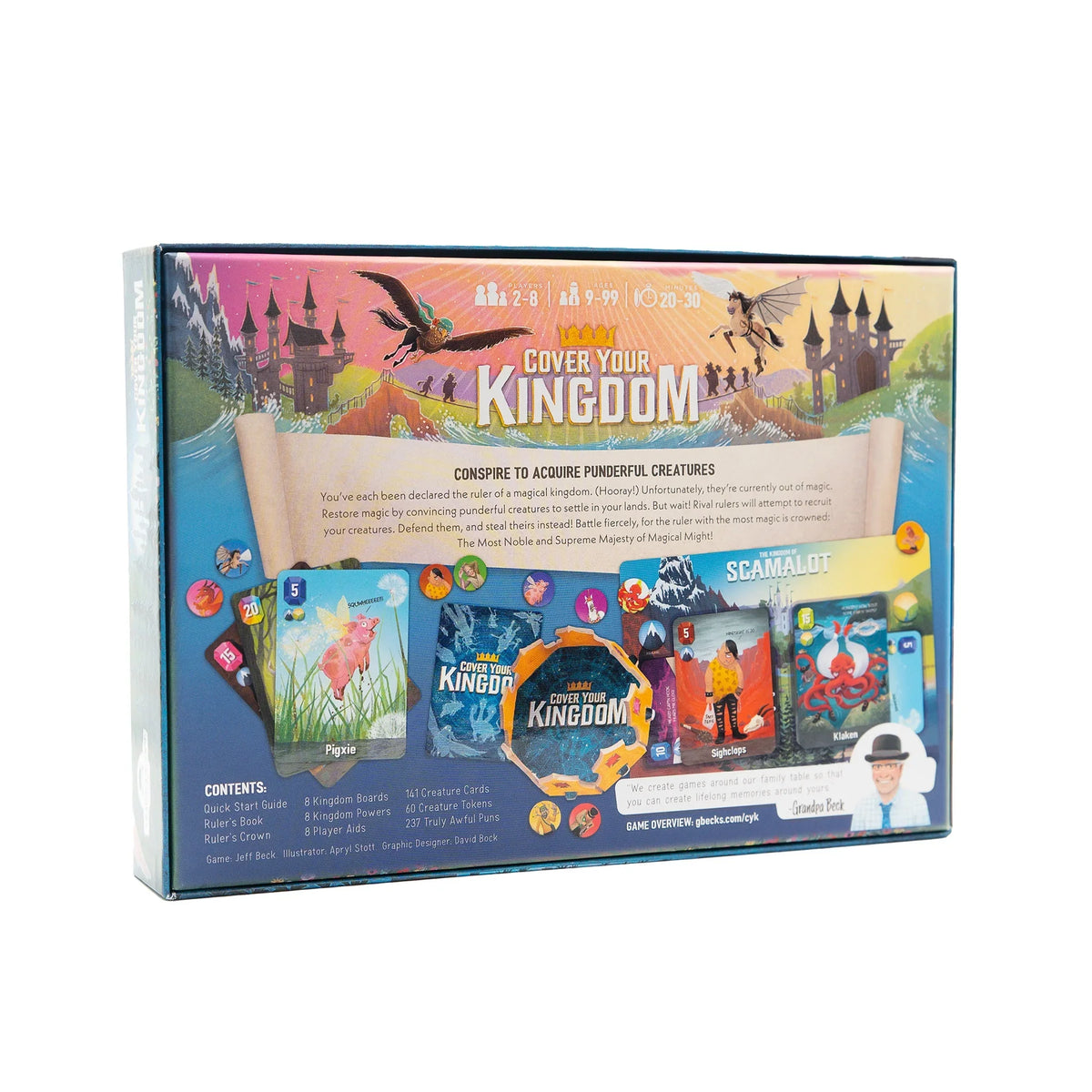 Cover Your Board Beck's Grandpa Kingdom Game, Games by