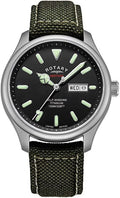 Khaki | GS05249/04 Strap |Titanium | | Rotary Case Heritage Men's Automatic