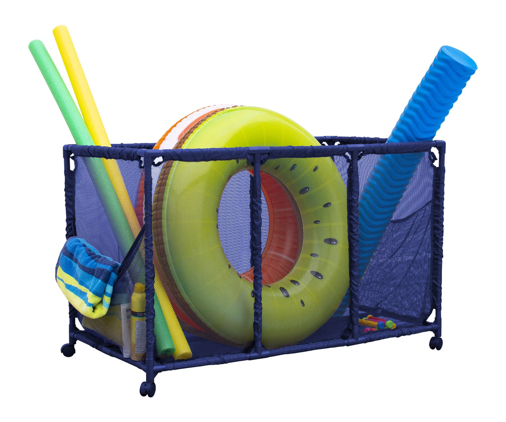 Equipment Kids Large, Blue Holder, Essentially x Bin, Floats Height, Organizer Rolling Balls and Storage Toys, x W 28" Floats, Noodles L Yours (43" Style Mesh Pool 25" H), 563009