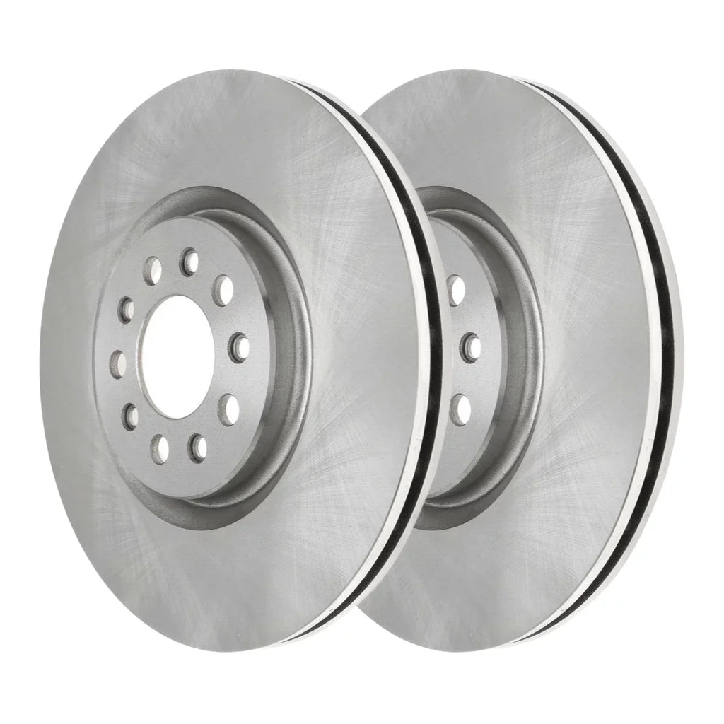 FWD 4WD Brake Front 3.2L AWD Side 2 for Replacement R881770PR Cherokee of 2.0L Passenger 200 Jeep Driver 2.4L 2018 2020 2017 2014-2016 2015-2017 3.6L V6 and Chrysler Pair Rotors AutoShack 2021 2019