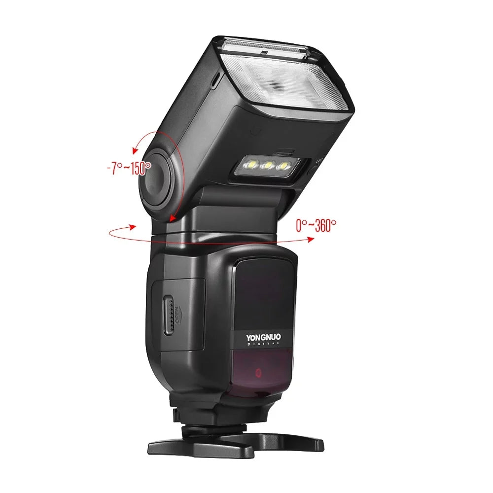 YN622N YONGNUO - YN560 with Built-in Speedlite 5600K with Light for YN968N II Cameras, System Compatible Flash Wireless HSS Nikon LED TTL DSLR Wireless 1/8000s
