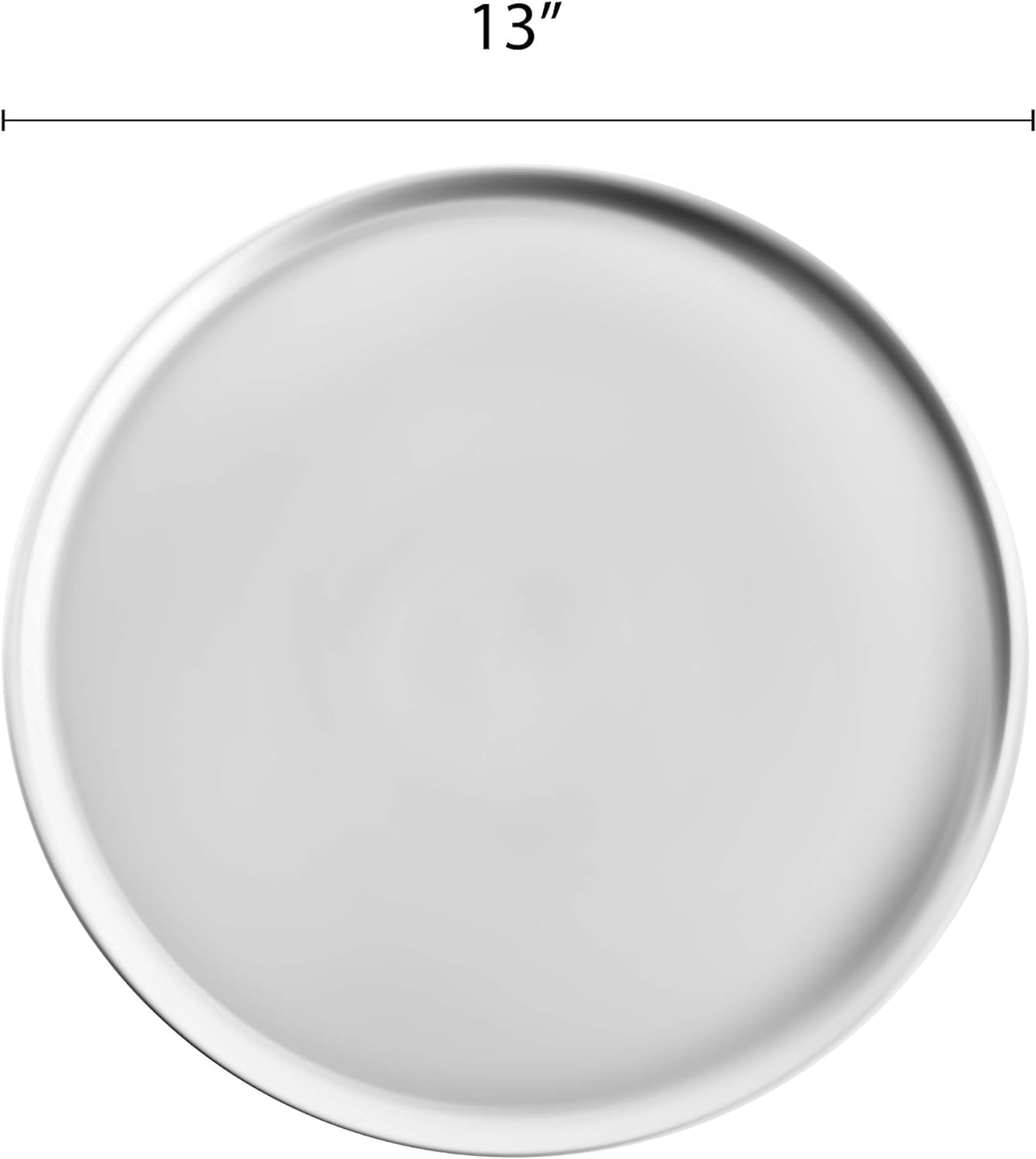 Set Coupe Tray of Pizza Home Kitchen 13” Style Round & Pan Bakeware Tray TrueCraftware- Pizza Baking for Baking Tray Restaurants Tray Pizza Pan 6 Round Aluminum Pizzeria -