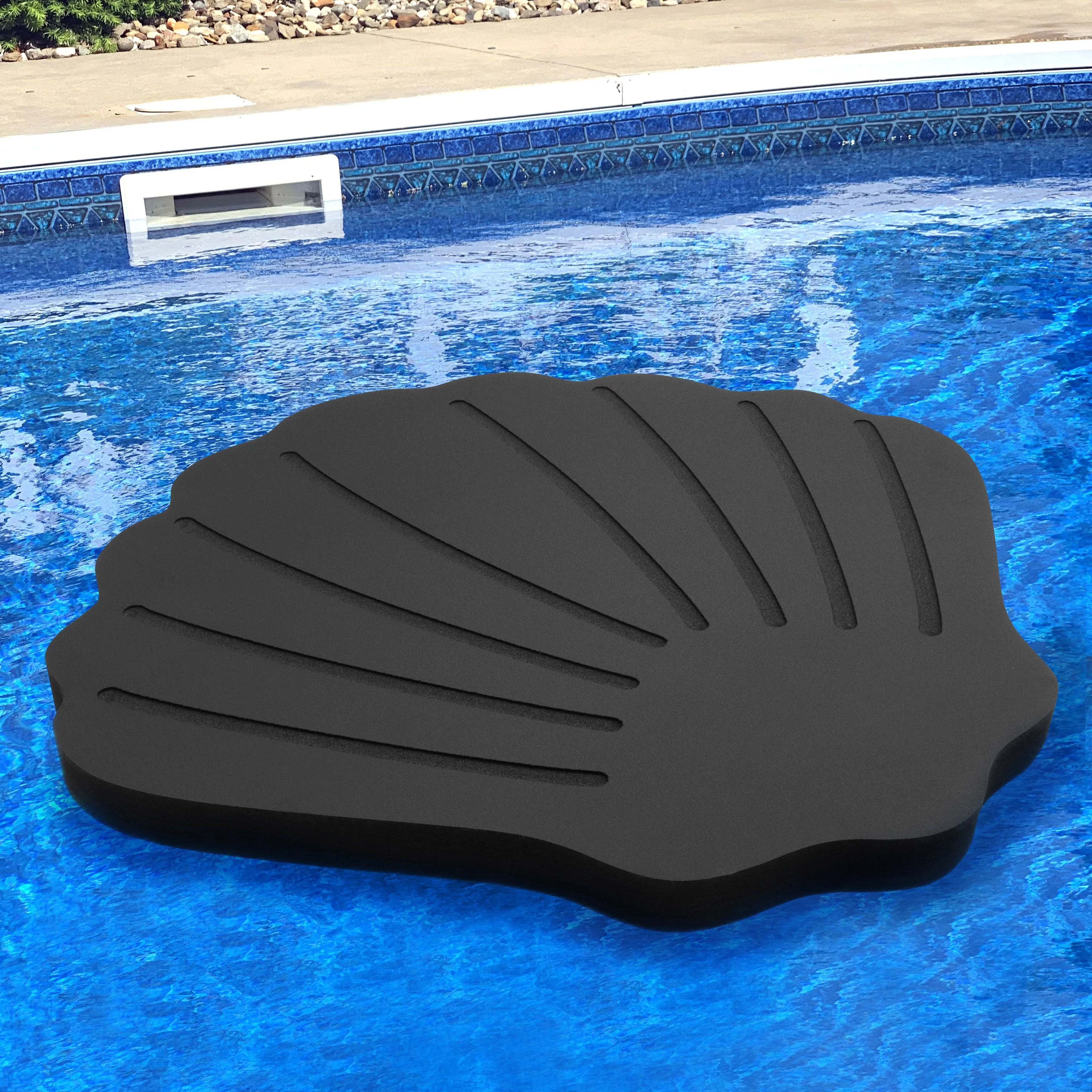Tray or Float inches Scallop Foam Polar Party Lounge Pool Beach Resistant for UV Extra Large Whale Durable 36 Lounger Platform Floating Raft Shell