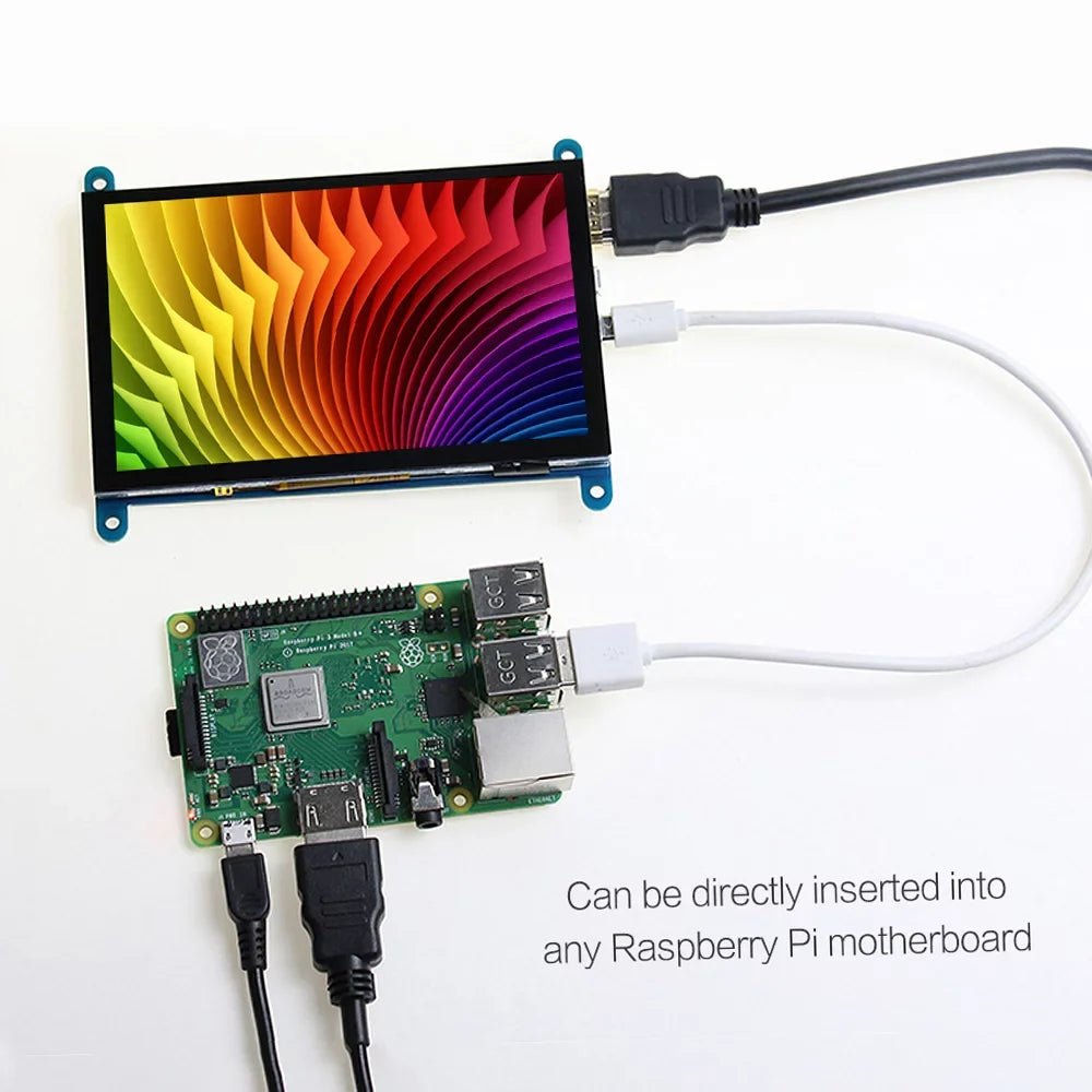 InchCapacitive Resolution Portablewith Tool Raspberry Small Display Touchscreen Pi Arealer 800*480 5 USBInterface with Compatible