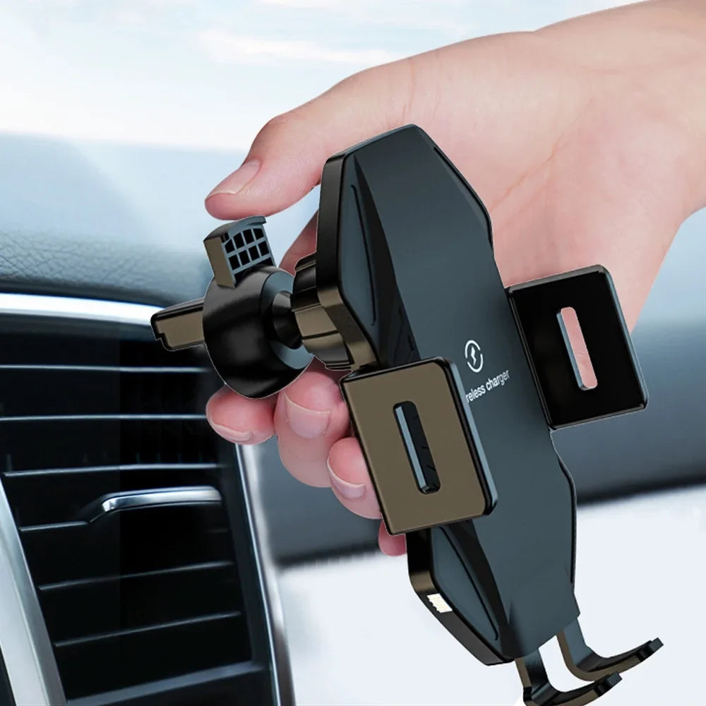 LG, Car iPhone, Air Sensor Wireless Phone Compatible Samsung, Windshield Smart Clamping Car Google, 10W Mount, Dashboard Auto Saoqi Charger, for etc Vent Holder
