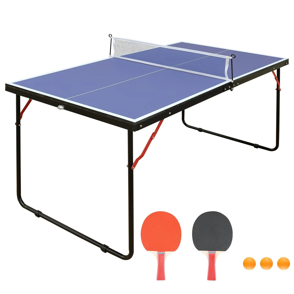 Tennis 2 Midsize Tennis Table & Foldable for and Table Table Adults Kids, Net, Tennis Set, Paddles 3 Indoor Table Table Portable Pong Ping Balls Outdoor with Table