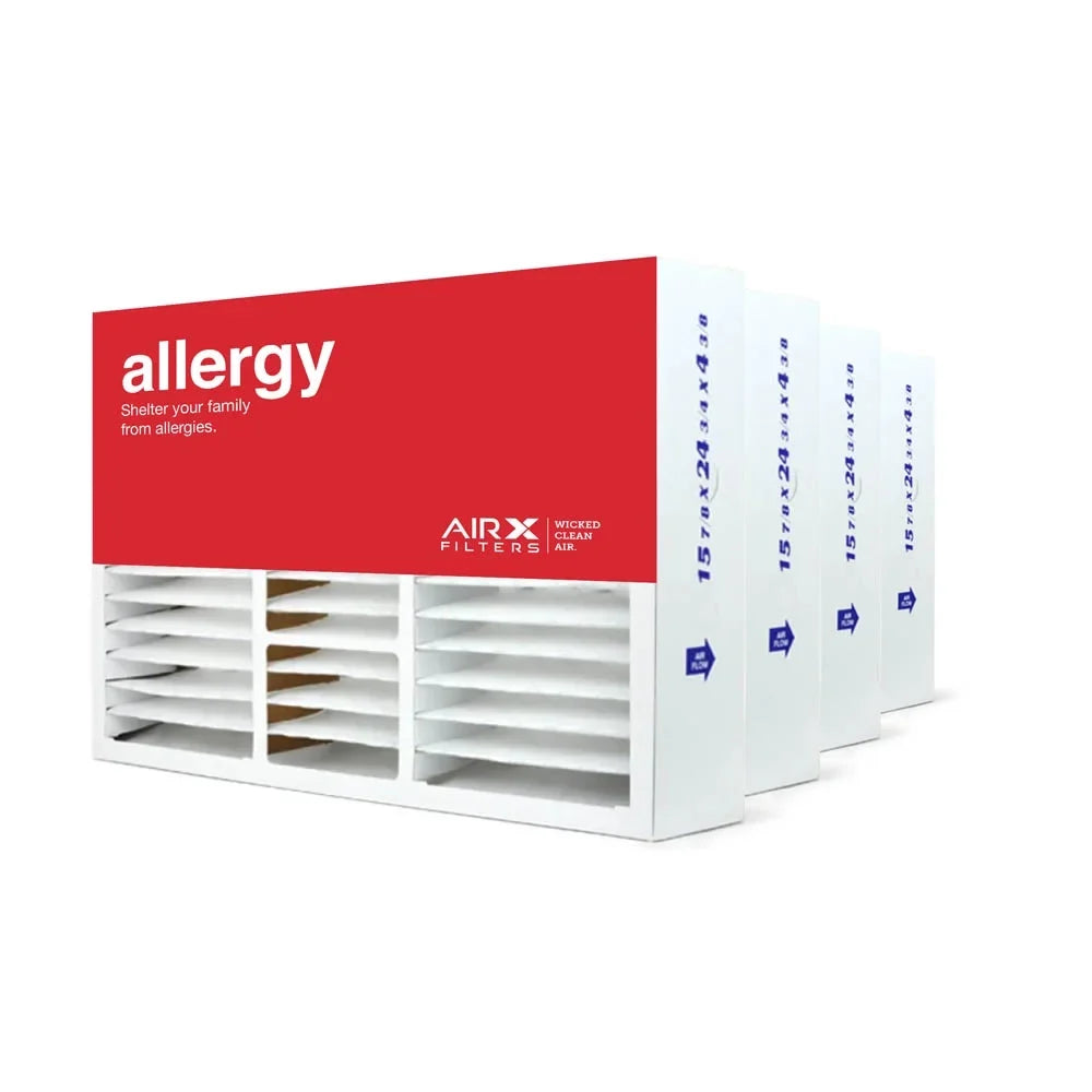 Replacement the Allergy CF200D1625, 4-Pack, AIRx FC100A1029 MERV 16x25x5 Filters Honeywell Furnace Air Made in Filter HVAC 11 AC CF200A1008 USA for