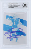#1/1 Witnessed Printing Authentic 2021 Panini Authenticated Tagovailoa Autographed Dolphins Card Certified Plate Miami #61 Impeccable - Fanatics Fanatics Tua Cyan Beckett