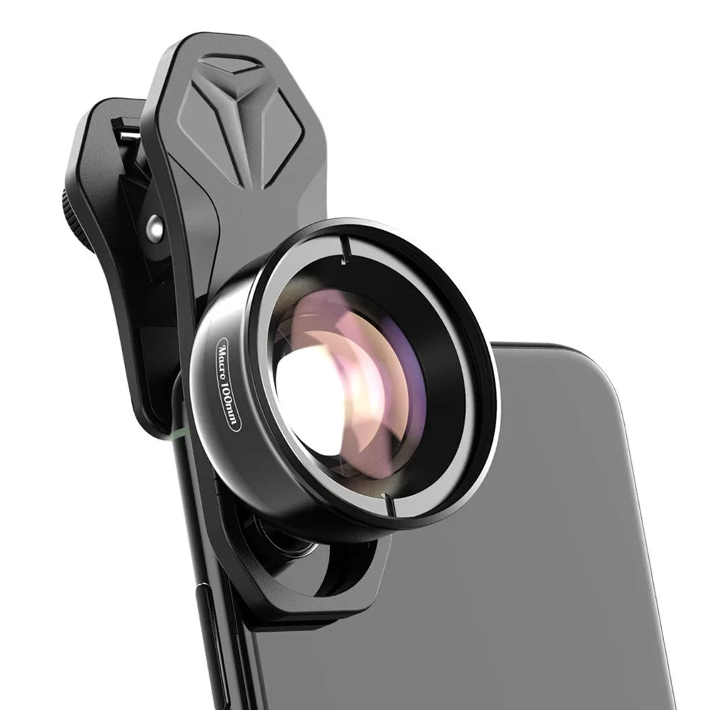 Lens Clip Detachable Coated Optical External Lens Aluminum Distance Shooting Accessory Multi-Layer 4K Macro Camera Cellphone 40MM-70MM HD Alloy