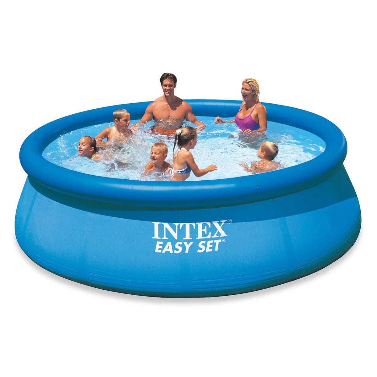Intex 30in 12ft Ground Automatic & Pool x with Above Filter Set Pump Vacuum Easy