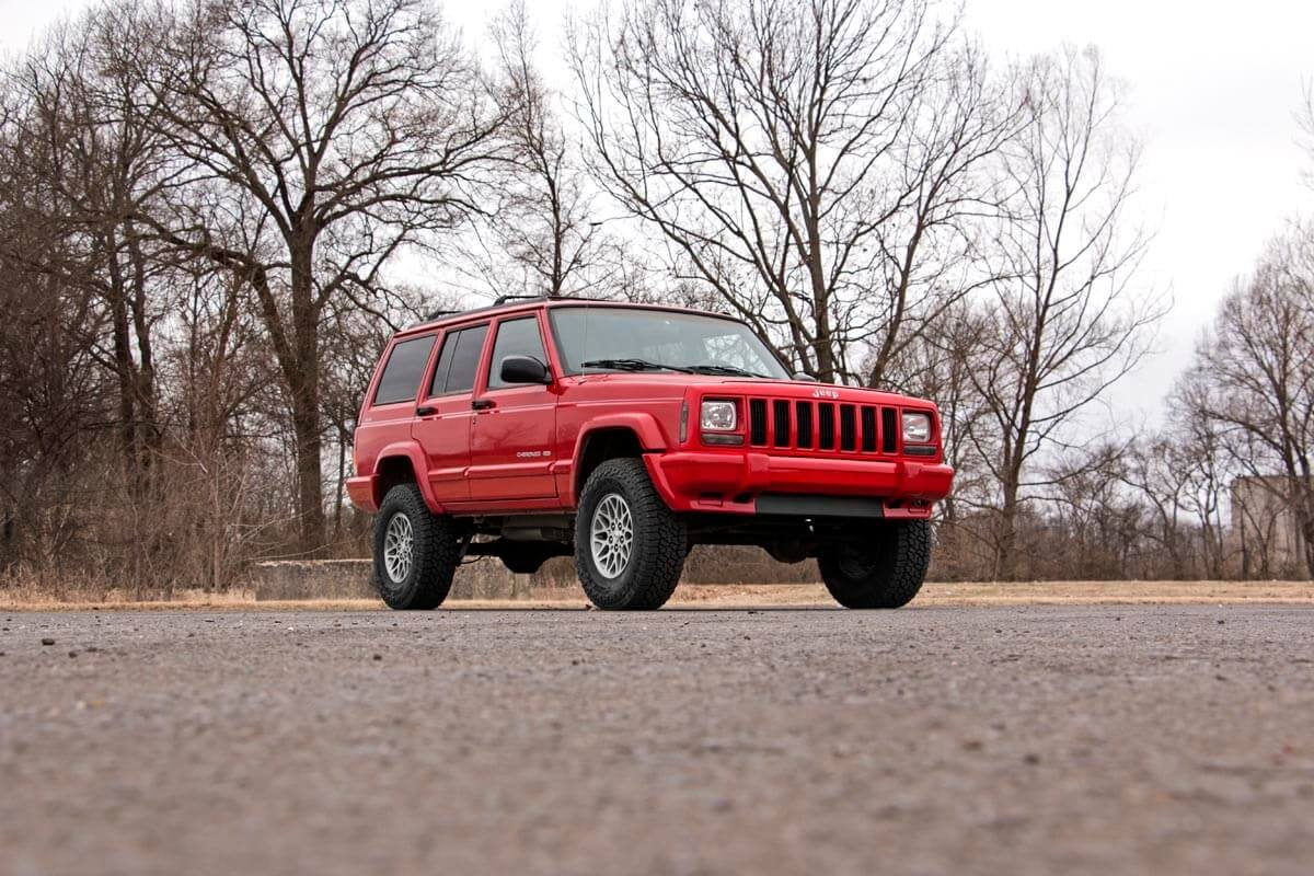 Series N3 II Cherokee Shocks Lift | Rough Kit (fits) Country XJ | Leaf 1984-2001 | Suspension 3" Jeep Add 670XN2