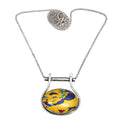 Silver in Handmade 20 Day Jasper Mosaic Jewelry Gemstone 925 Necklace Mother's