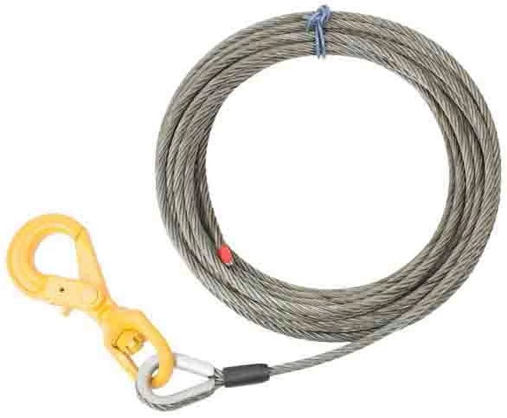 Core Mytee Breaking 15,087 Self Steel Locking, Tow Truck Ultimate Cable Rollback Strength lbs 3/8" Rope Products Winch 75' Wrecker x