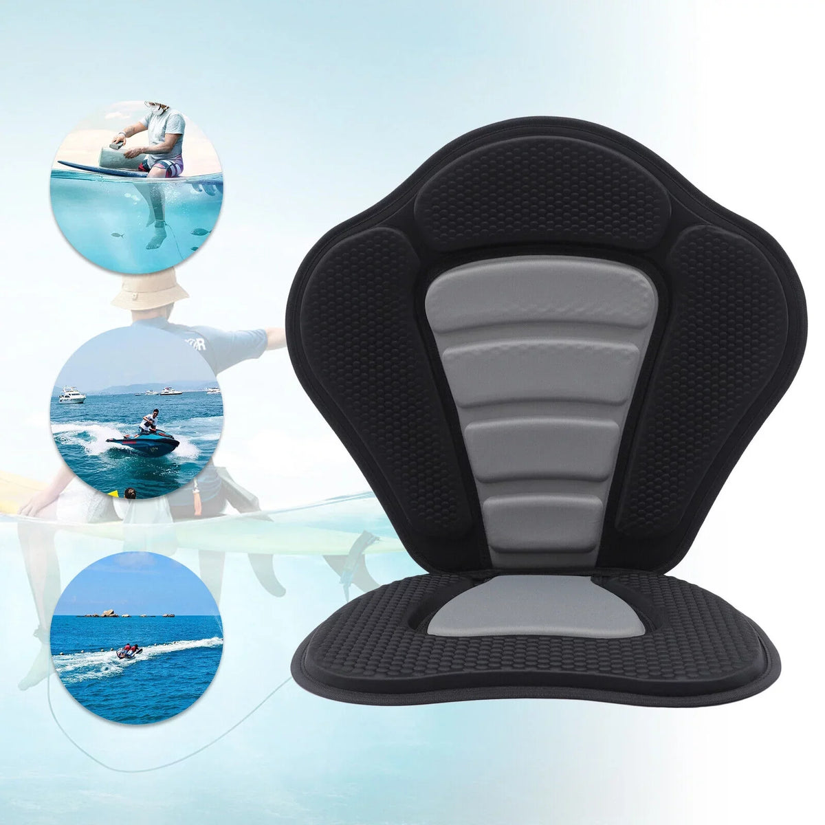 w/ Bag Kayak Seat Rest Seat Cushion Kayak Comfortable Padded Seat Seat Storage
