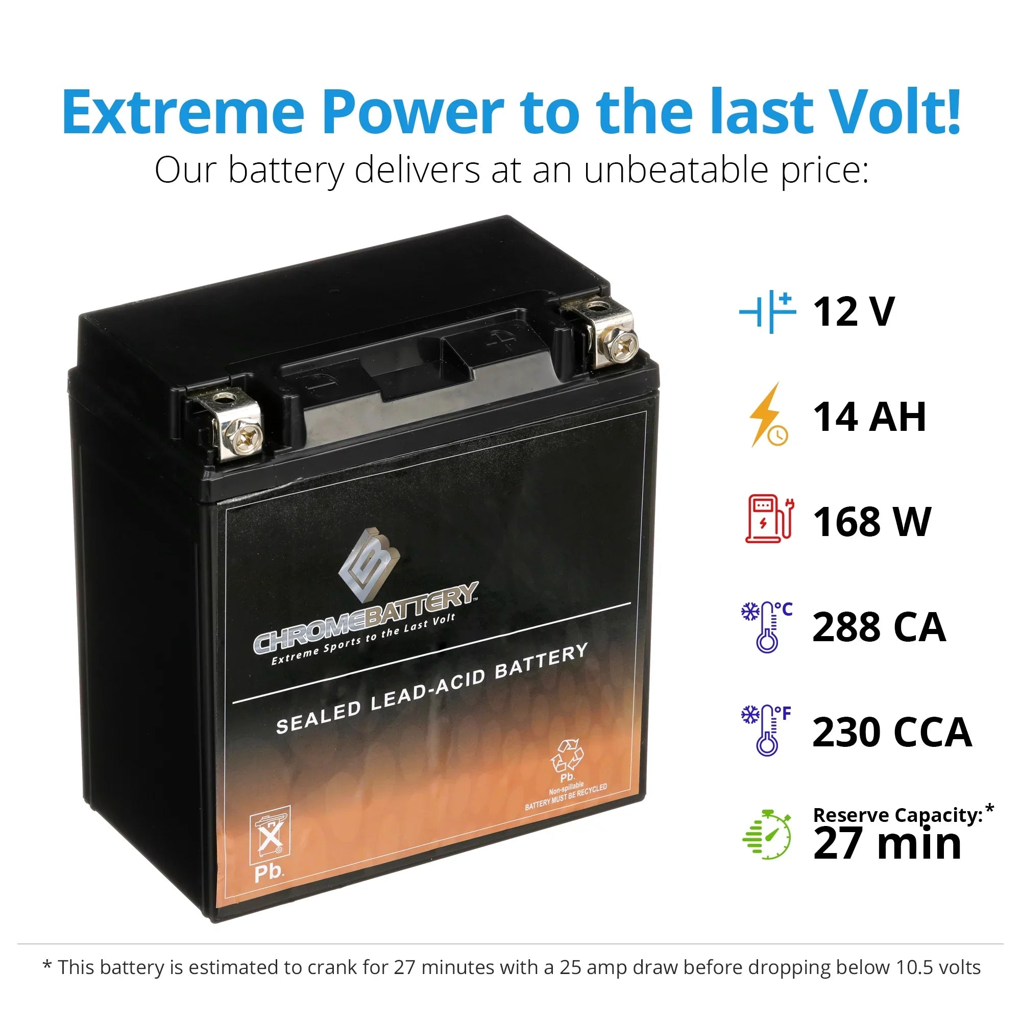 Battery Ah, (16-BS Kawasaki YTX16-BS Volt,14 for CCA) D Nomad 1600cc Motorcycle Chrome 12 2009 Battery 230