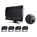 View Recorder Driving for RV Video Backup Camera Truck Monitor Bus+4 Rear DVR 7"