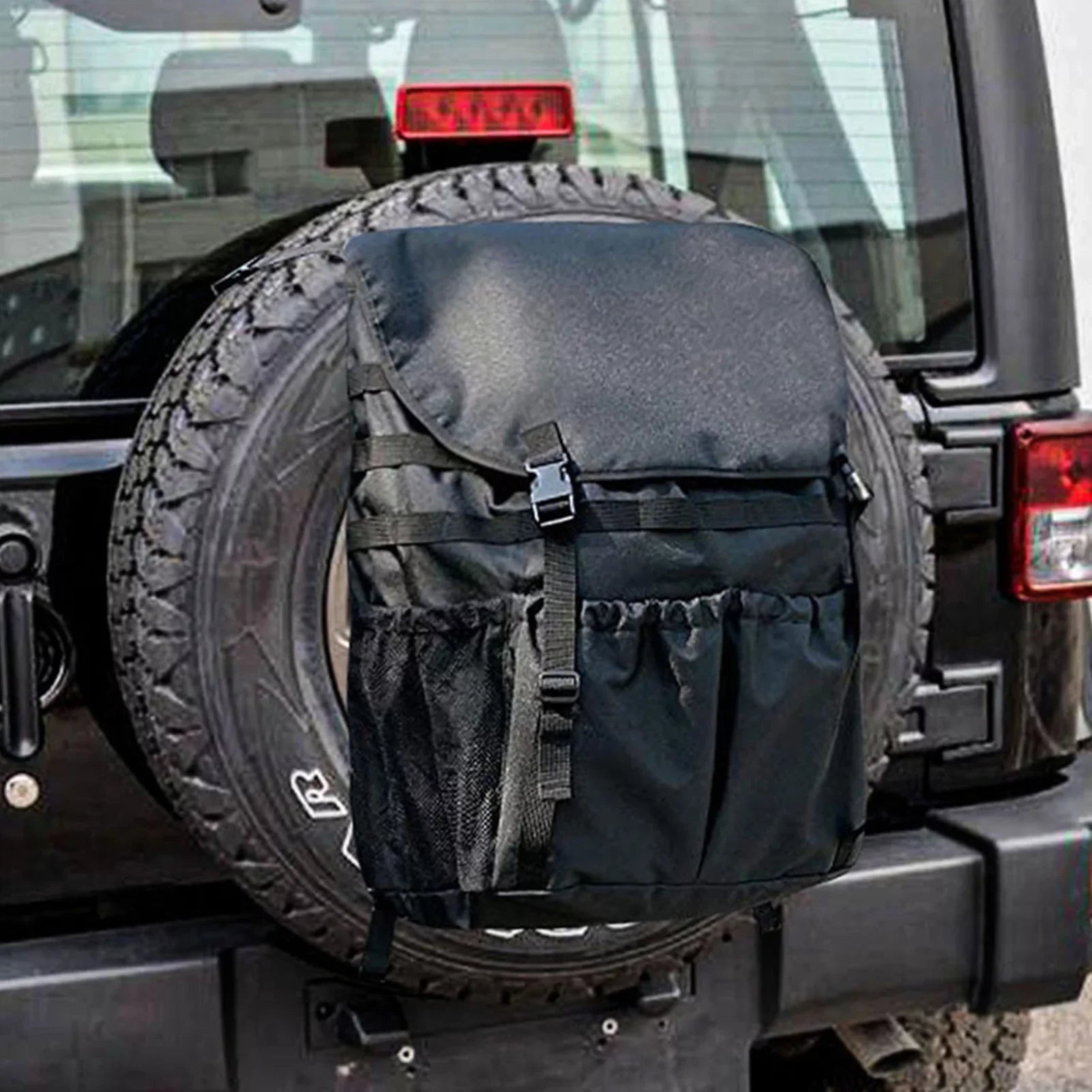 Multi-Pockets Off-Road Gear Storage Bag Travel Lixada Tool Spare Camping Tire Car Organizer Cargo Backpack for