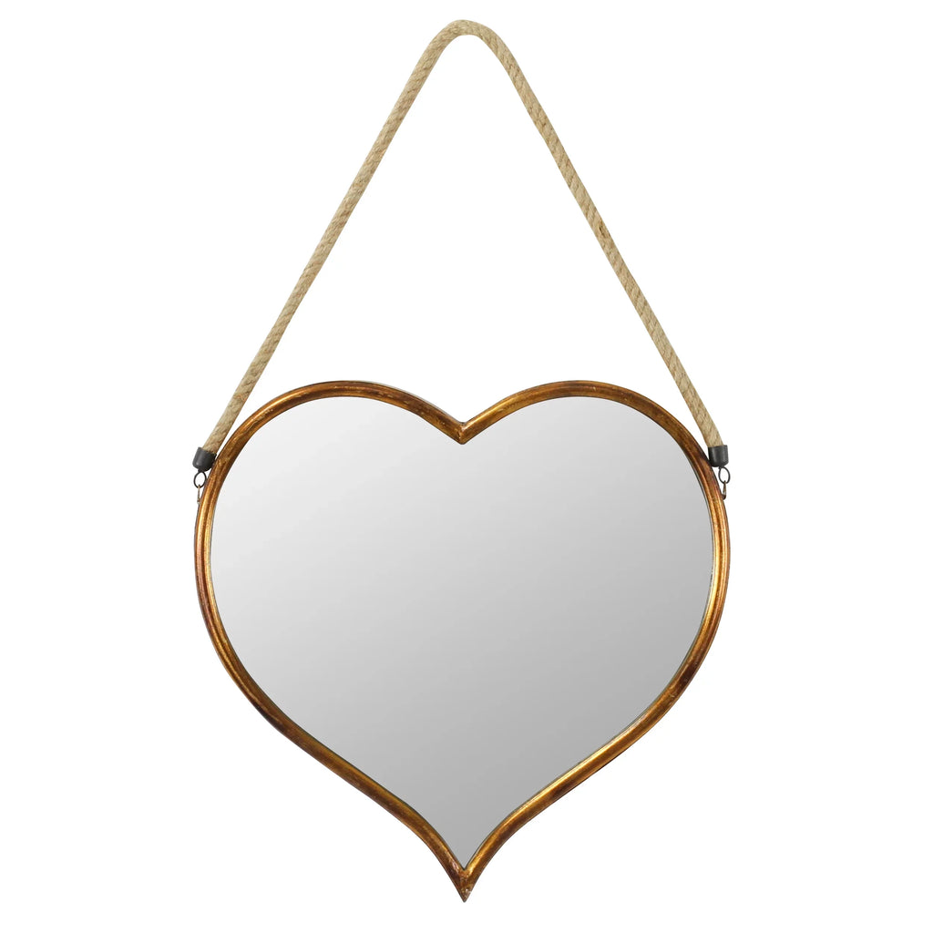Wall x Heart Mirror by Aspire Gold 18" 28" Kiera
