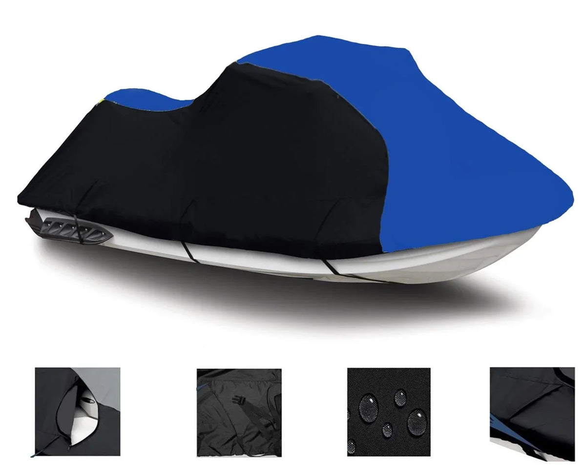 for 2002 Virage / Compatible JET SKI HEAVY-DUTY, Polaris 2001 TXi Cover 600D PWC BLUE BLACK