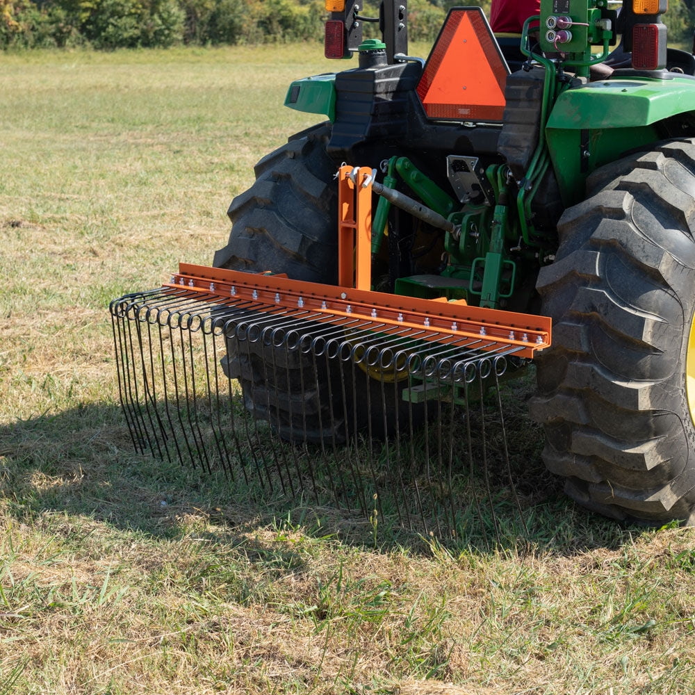 Category Spring 3 Point Tines, Rake Attachments 5 Straw Pine Landscape Drag-Behind 1 Titan Tractors, Rake, Needle Coil FT