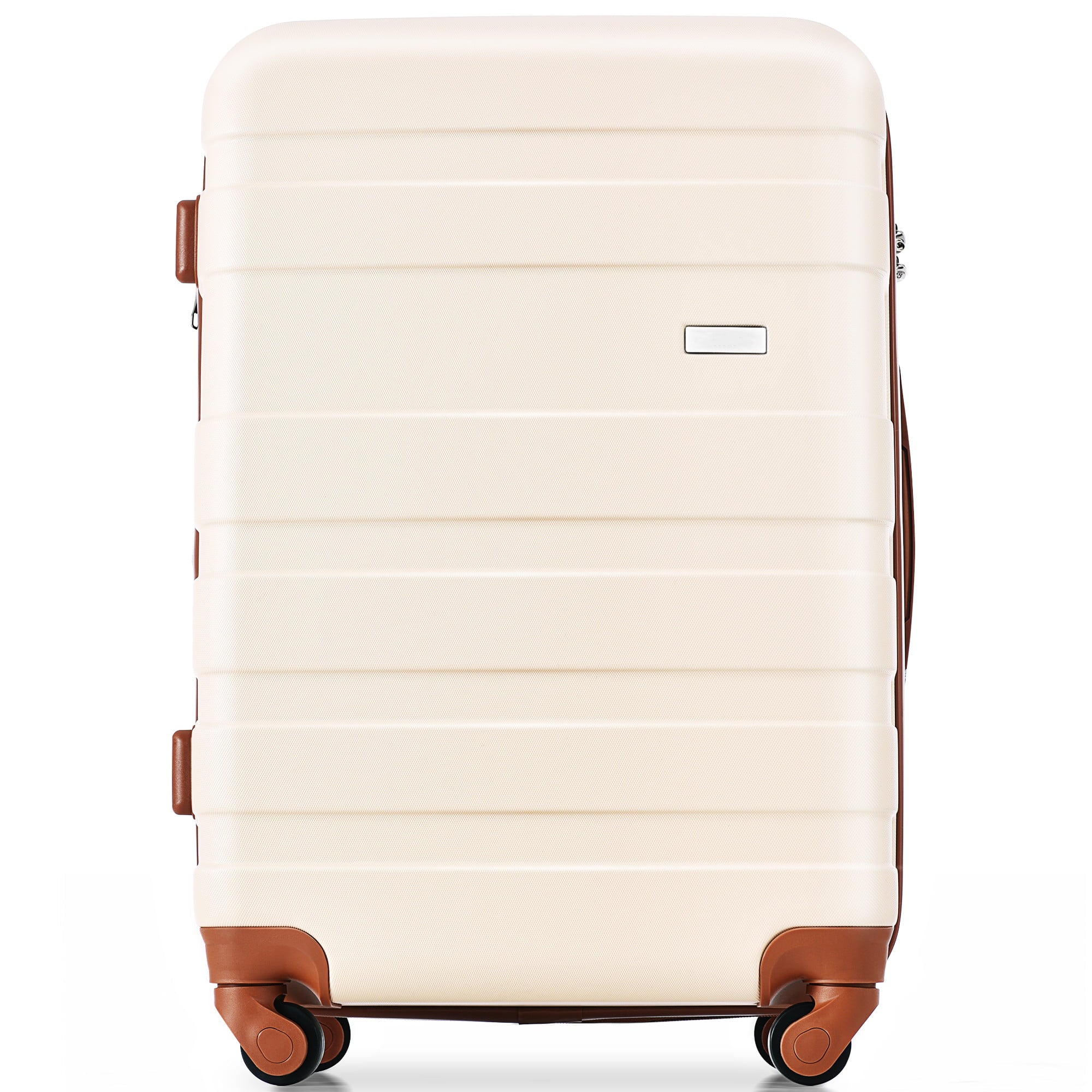 TSA Lightweight and Durable brown) Hardside Clearance Suitcase Sets Lock Expandable Luggage ABS sets Suitcase Luggage 3pcs Hardshell 20''24''28''(ivory Model Spinner with Wheels New