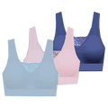 Delta 38D/DD Pads-3-Pack Thru - Padded 40C/D w/Removable Bra Fits Comfort 2X Seamless Burke