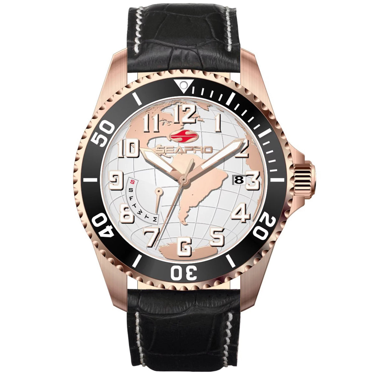 SP2744 - Seapro Voyager Watch Men's Black Dial