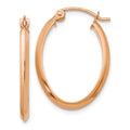 Real Polished for 14kt Adults and Earrings; Tube and for Teens; Men Oval Rose Women Gold