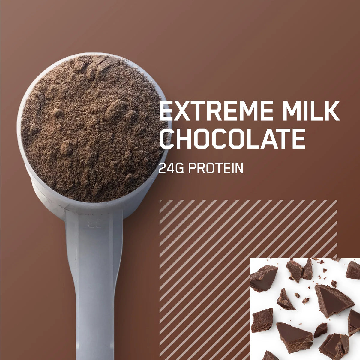 Chocolate, Protein Whey 28 Optimum 24g Protein, Gold Milk Nutrition, Powder, lb, 100% 2 Extreme Servings Standard