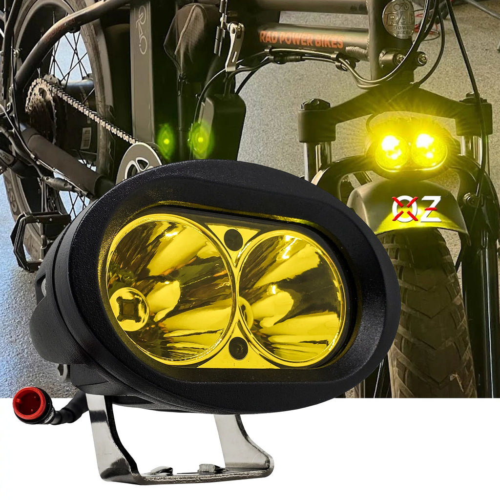 OZ-USA RadRover Yellow Output LED Rad with Compatible Headlight Mammoth RadRunner Bikes Power RadMini Vamoose RadExpand Neon High E-bike