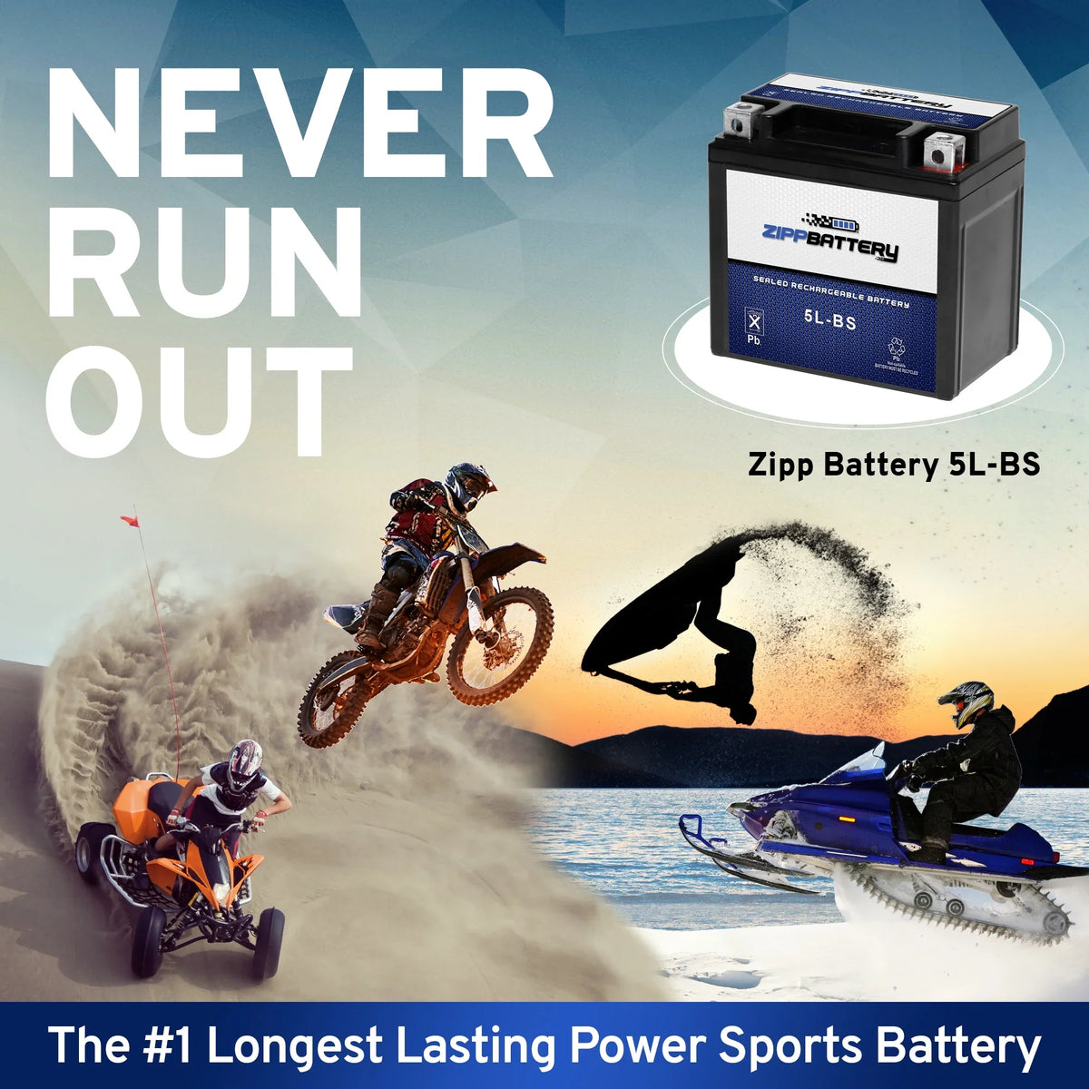 for Battery Atv Cat 90Cc Utility 2008 Ytx5L-Bs Arctic Battery Zipp Dvx90,