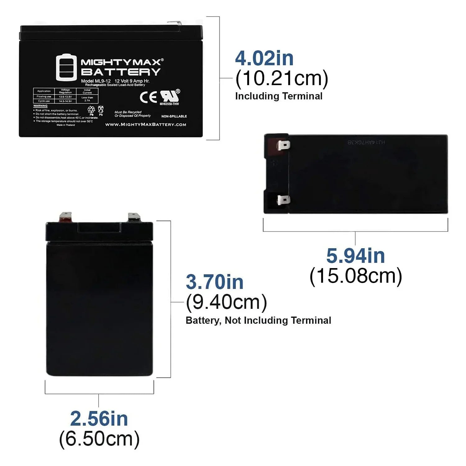 Sea 4 ZS06 for 12V Pack Sea - Replacement SLA 9Ah Doo Scooter Battery
