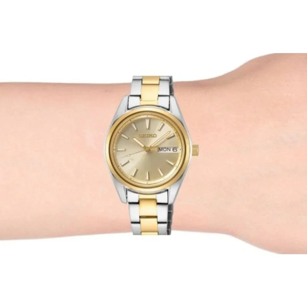 Classic Ladies Two-tone SUR354P1 Dial Seiko Neo Quartz Watch Gold