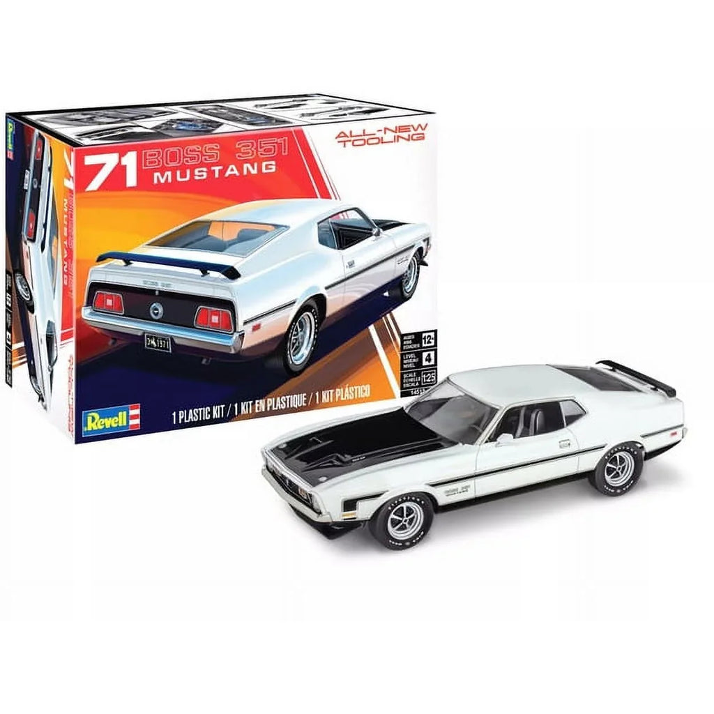 Kit Model Car Revell Scale 1971 Boss Level 4 for 351 1-25 Ford Mustang