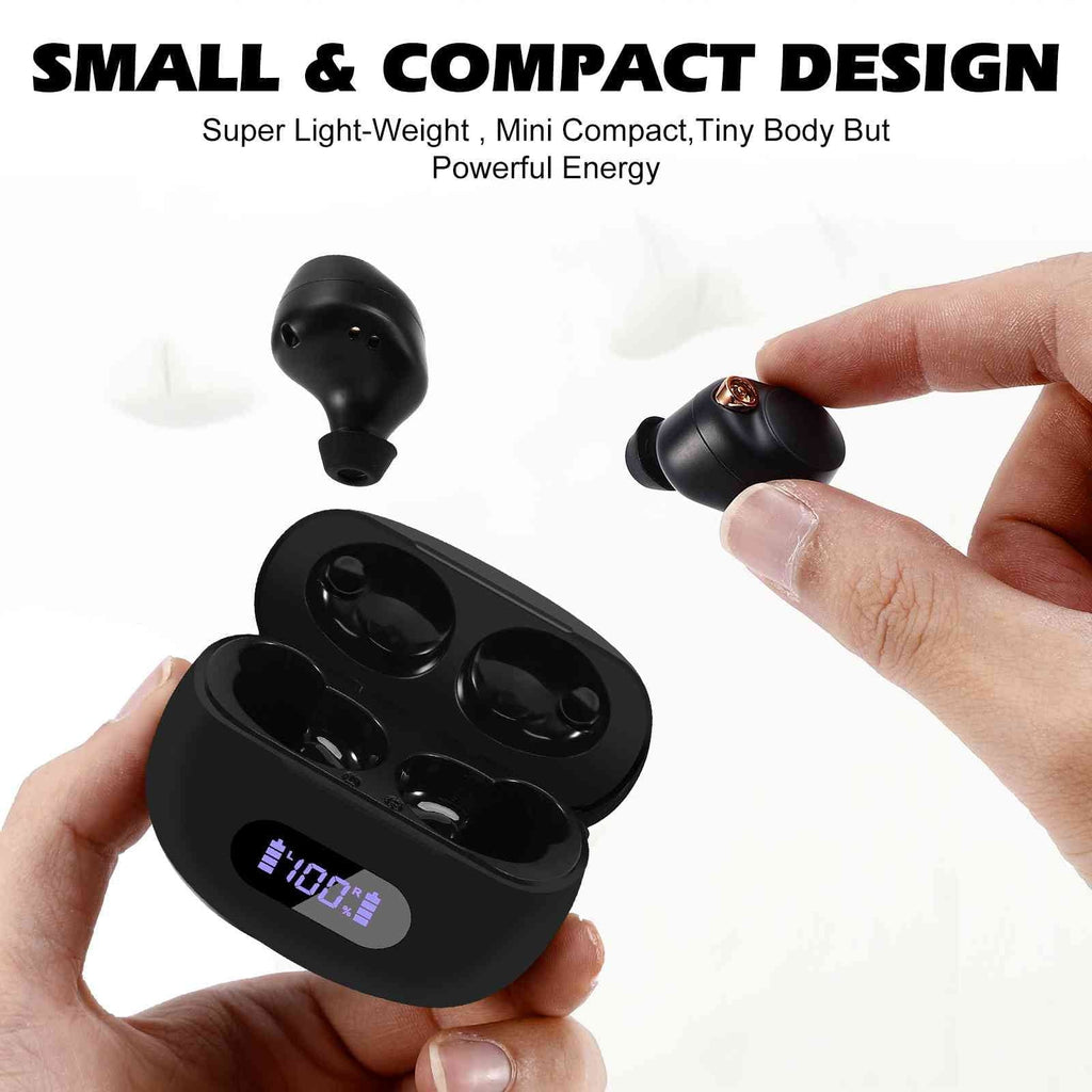Bass Case, M8 Water Earbuds Boost IPX5 Dual with Connection, Lenovo Charging Bluetooth 5.2 Bluetooth Resistance, Black, True Wireless Balanced, Tab Connect, + UrbanX (HD) Compatible