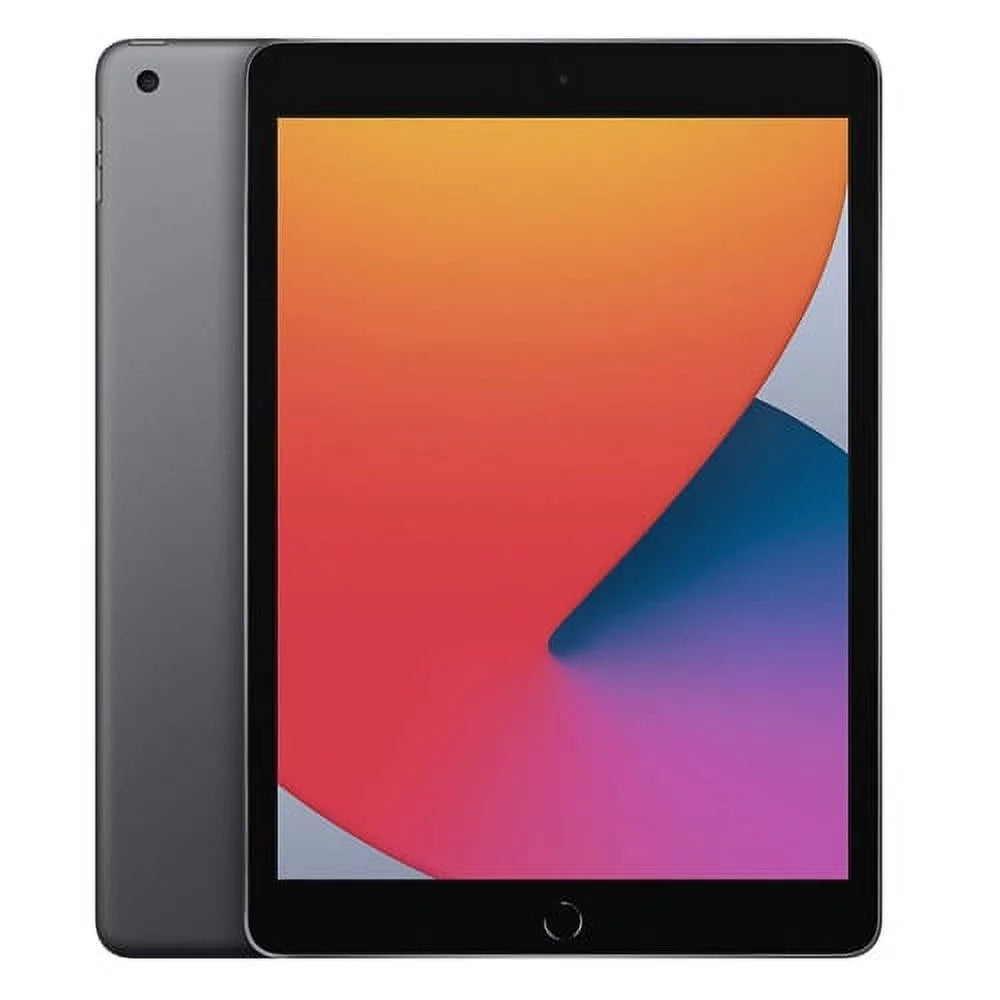 Wi-Fi Cellular Gen) 128GB - 10.2" Unlocked Space Gray Apple + Refurbished - (2020) - Pre-Owned - Good iPad (8th 8 - -