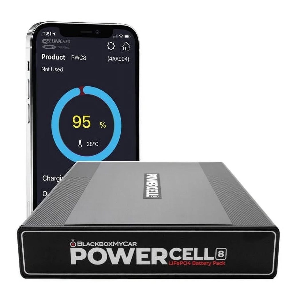 Battery Dash Thinkware | Pack 7,500 | BlackVue BlackboxMyCar Bluetooth Compatible 96Wh, Cam with Dashcams PowerCell and 8 mAh,