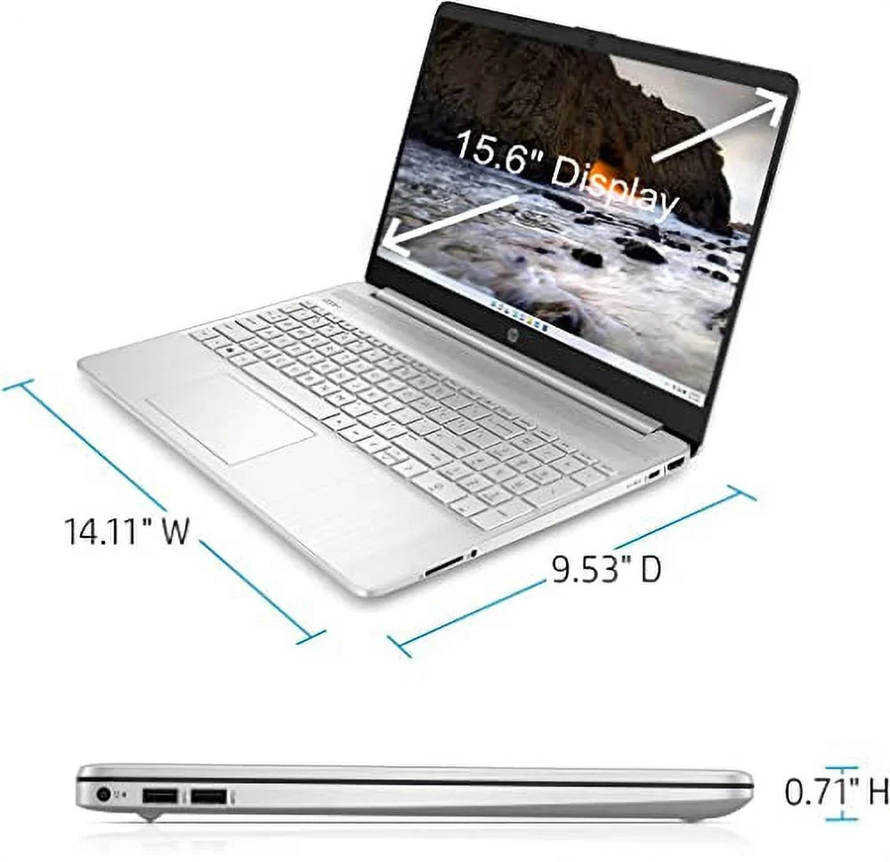 Display, 1TB Natural Processor, Intel HP Wi-Fi, S 2023 32GB SSD, Touchscreen Silver Iris Windows 11 Intel Newest Graphics, in Core Bluetooth, Mode, Laptop, 15.6" Home Webcam, RAM, i3-1115G4 Xe