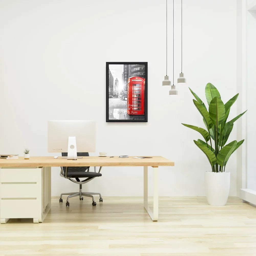 Pack Black Frame Photo 18 12x18 Modern Gallery x Picture Poster 12 for Wall Frames, 4 Poster,