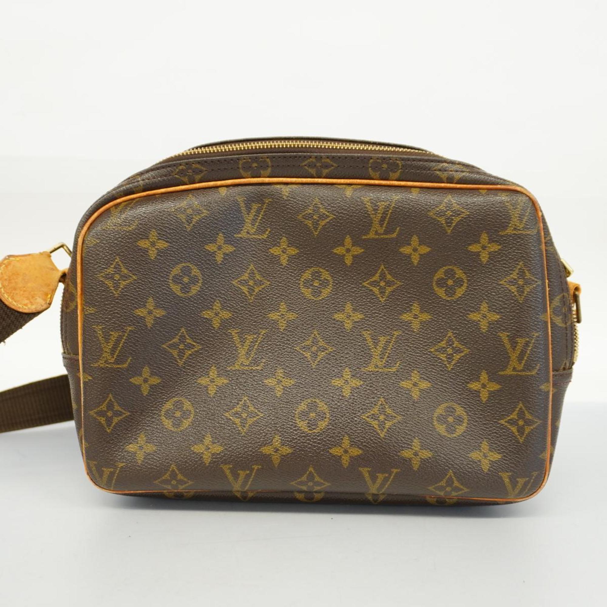 Pre-Owned PM Vuitton M45254 Reporter Monogram (Good) Brown Louis Bag Ladies Shoulder