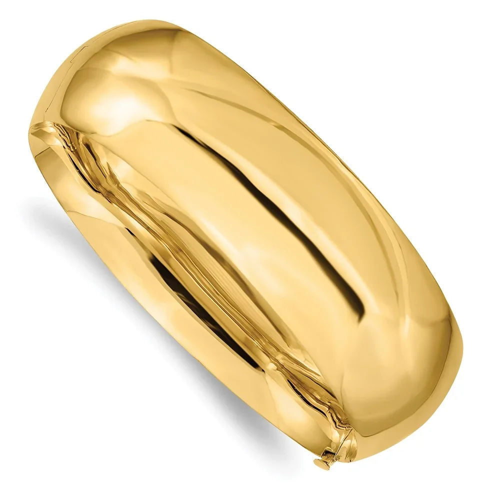 Hinged Polished Bracelet High 13/16 14k QHP13/16O Bangle Oversize