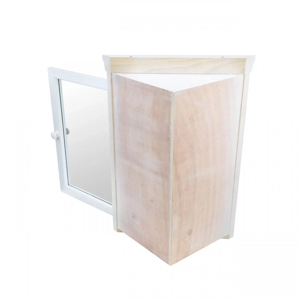 27" Double Bathroom Screws Mount Storage Cabinet Storage Cabinet Supply Renovators x 20" Hardwood Wall Corner w/ Medicine White Bethpage Shelf w/Mirror Wooden